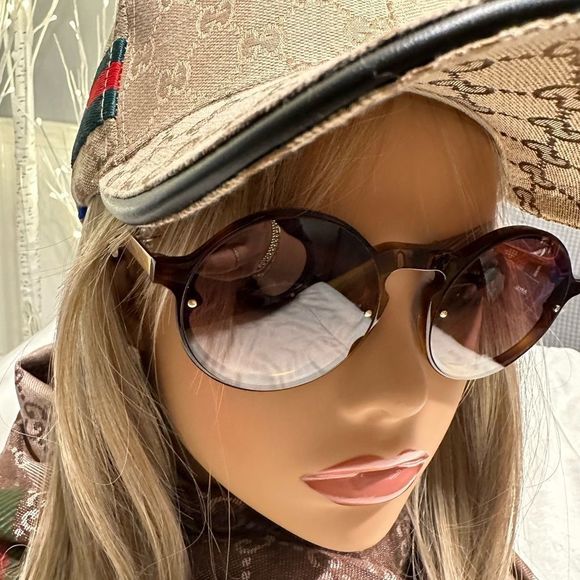?Alaxander McQueen Unisex Round Sunglasses main image 7